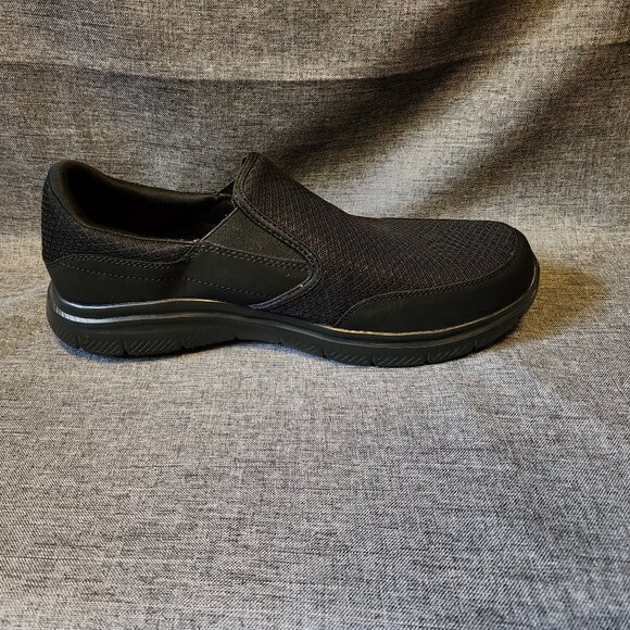Men\'s Size 11.5 Skechers Work Black Relaced Fit Slip Resistant Slip On Shoes main image 9
